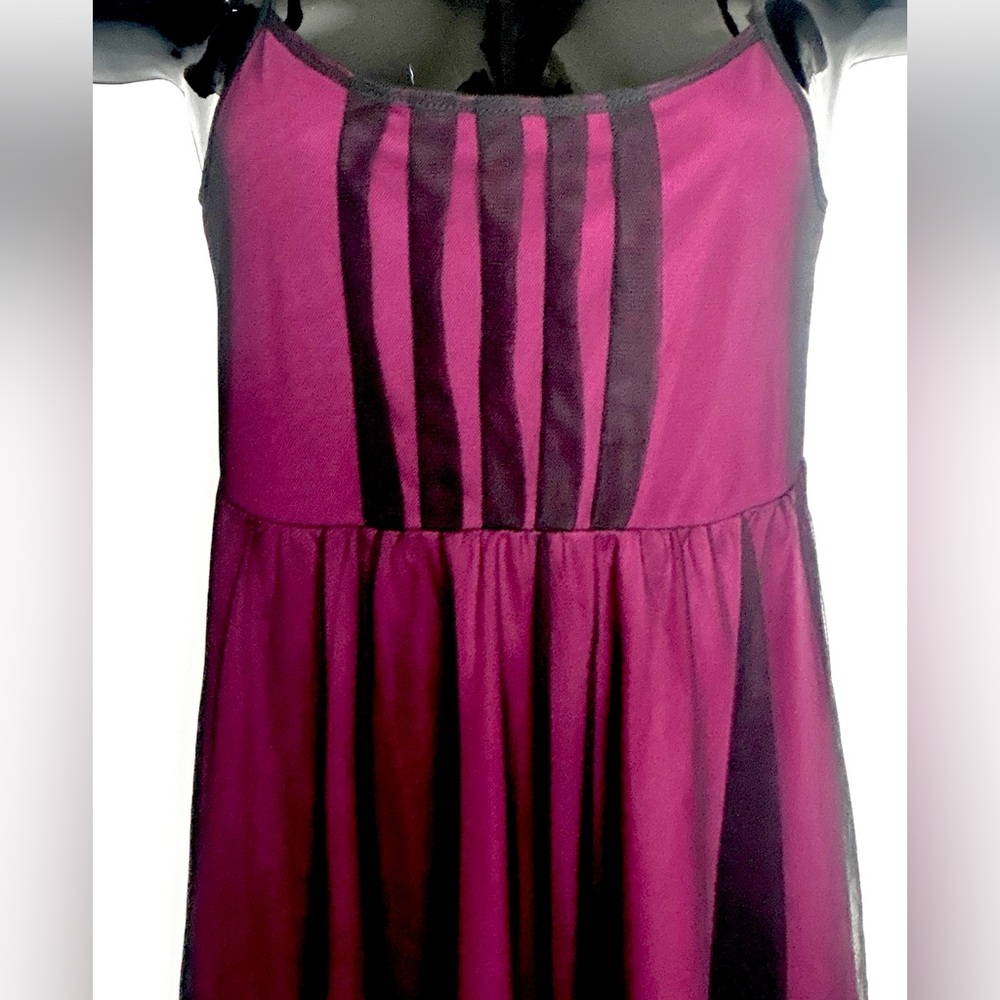 Xhilaration Maroon & Black Dress NWOT - Picture 8 of 10